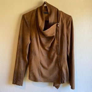 Zara brown suede zip up jacket ❤️